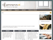 Tablet Screenshot of gehorighuis.nl